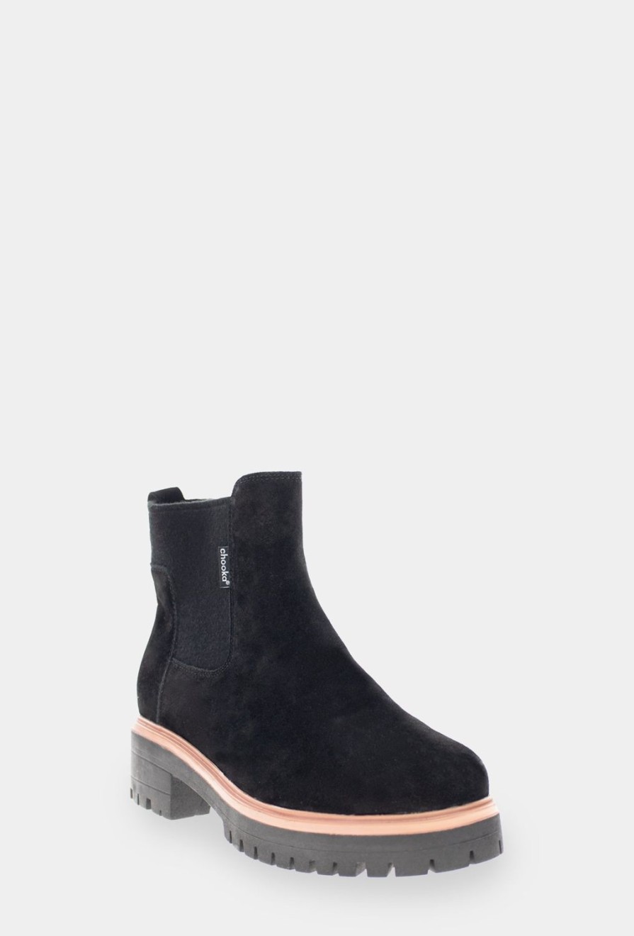 Women Chooka Chooka Brand | Kesington Chelsea Boot - Black