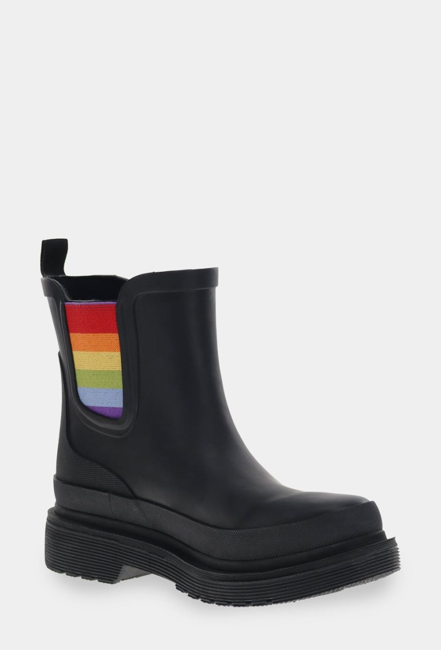 Women Chooka Chooka Brand | Ballard Chelsea Rain Boot - Black