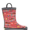 Kids Western Chief Rain & Rubber Boots | Kids Fire Truck Rescue Rain Boot - Red