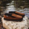 Men Staheekum Staheekum Brand | Men'S Unwind Flannel Slipper - Wheat