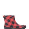 Women Western Chief Chelseas & Shorties | Women'S Buffalo Faux Fur Ankle Rain Boot - Red