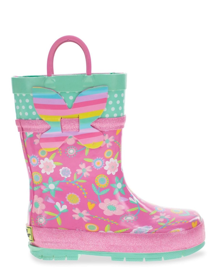 Kids Western Chief Rain & Rubber Boots | Kids Flutter Rain Boot - Pink