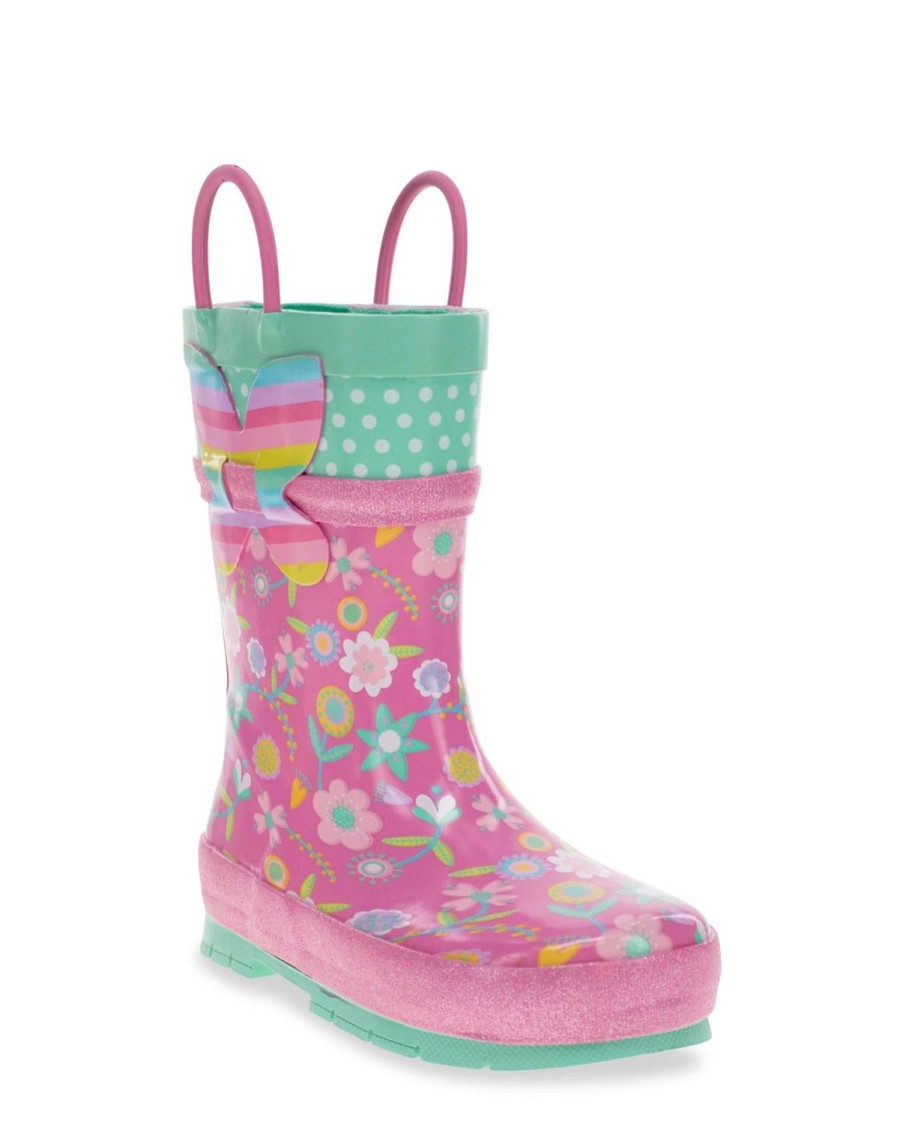 Kids Western Chief Rain & Rubber Boots | Kids Flutter Rain Boot - Pink