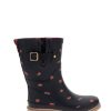 Women Western Chief Rain & Rubber Boots | New! Women'S Lucky Ladybug Mid Rain Boot - Black