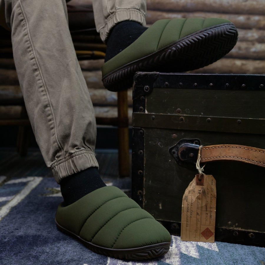 Men Staheekum Staheekum Brand | Men'S Summit & Go Slipper - Olive